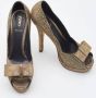 Fendi Vintage Pre-owned Fabric heels Yellow Dames - Thumbnail 4