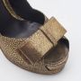 Fendi Vintage Pre-owned Fabric heels Yellow Dames - Thumbnail 7
