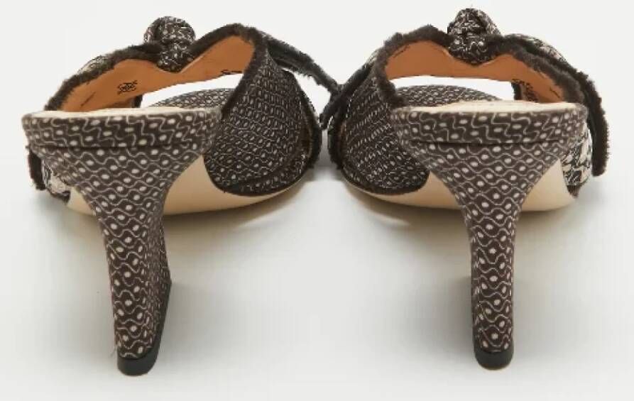 Fendi Vintage Pre-owned Fabric sandals Brown Dames