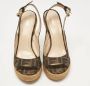 Fendi Vintage Pre-owned Fabric sandals Brown Dames - Thumbnail 3