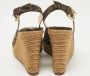 Fendi Vintage Pre-owned Fabric sandals Brown Dames - Thumbnail 5