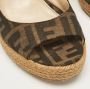 Fendi Vintage Pre-owned Fabric sandals Brown Dames - Thumbnail 7
