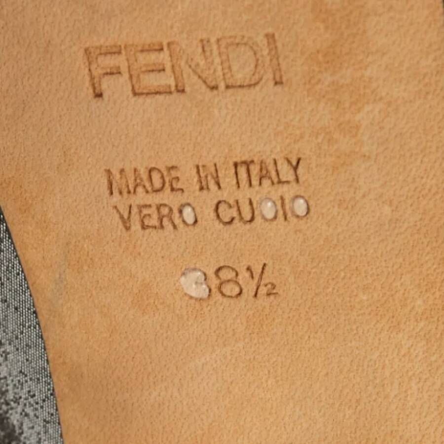 Fendi Vintage Pre-owned Fabric sandals Gray Dames