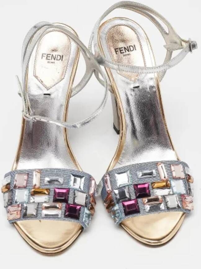 Fendi Vintage Pre-owned Fabric sandals Multicolor Dames