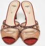 Fendi Vintage Pre-owned Fabric sandals Yellow Dames - Thumbnail 3