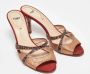 Fendi Vintage Pre-owned Fabric sandals Yellow Dames - Thumbnail 4