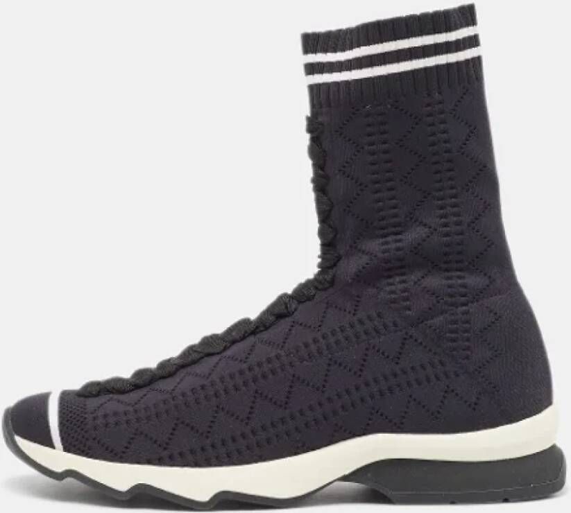 Fendi Vintage Pre-owned Fabric sneakers Black Dames