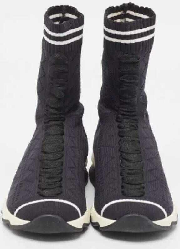 Fendi Vintage Pre-owned Fabric sneakers Black Dames