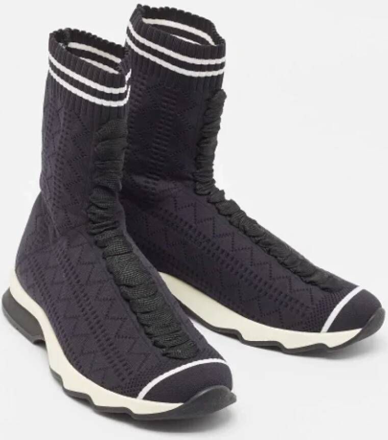 Fendi Vintage Pre-owned Fabric sneakers Black Dames