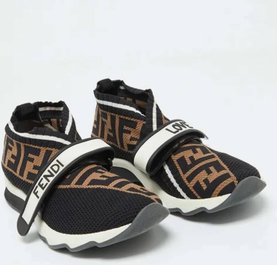 Fendi Vintage Pre-owned Fabric sneakers Black Dames