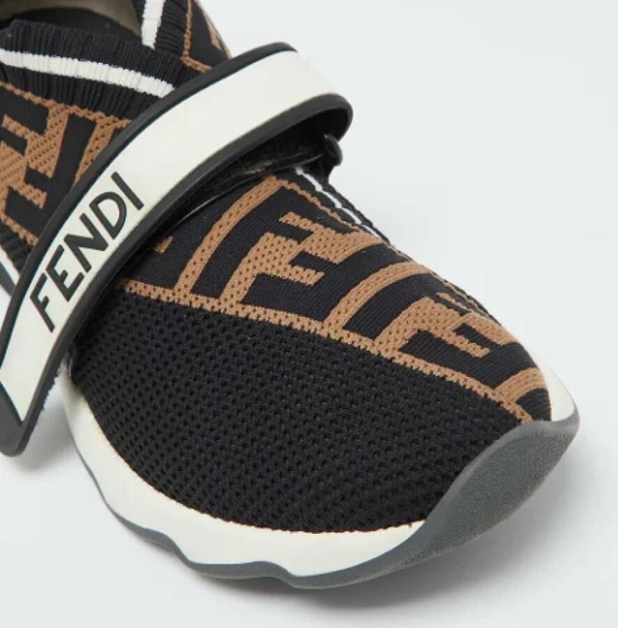 Fendi Vintage Pre-owned Fabric sneakers Black Dames