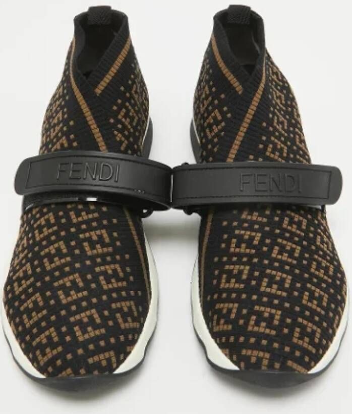 Fendi Vintage Pre-owned Fabric sneakers Black Dames