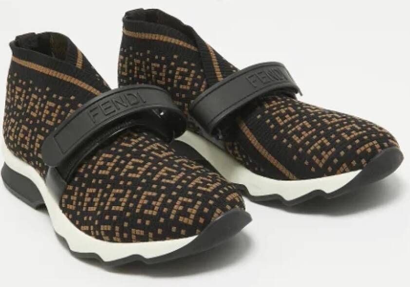 Fendi Vintage Pre-owned Fabric sneakers Black Dames
