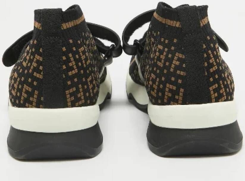 Fendi Vintage Pre-owned Fabric sneakers Black Dames