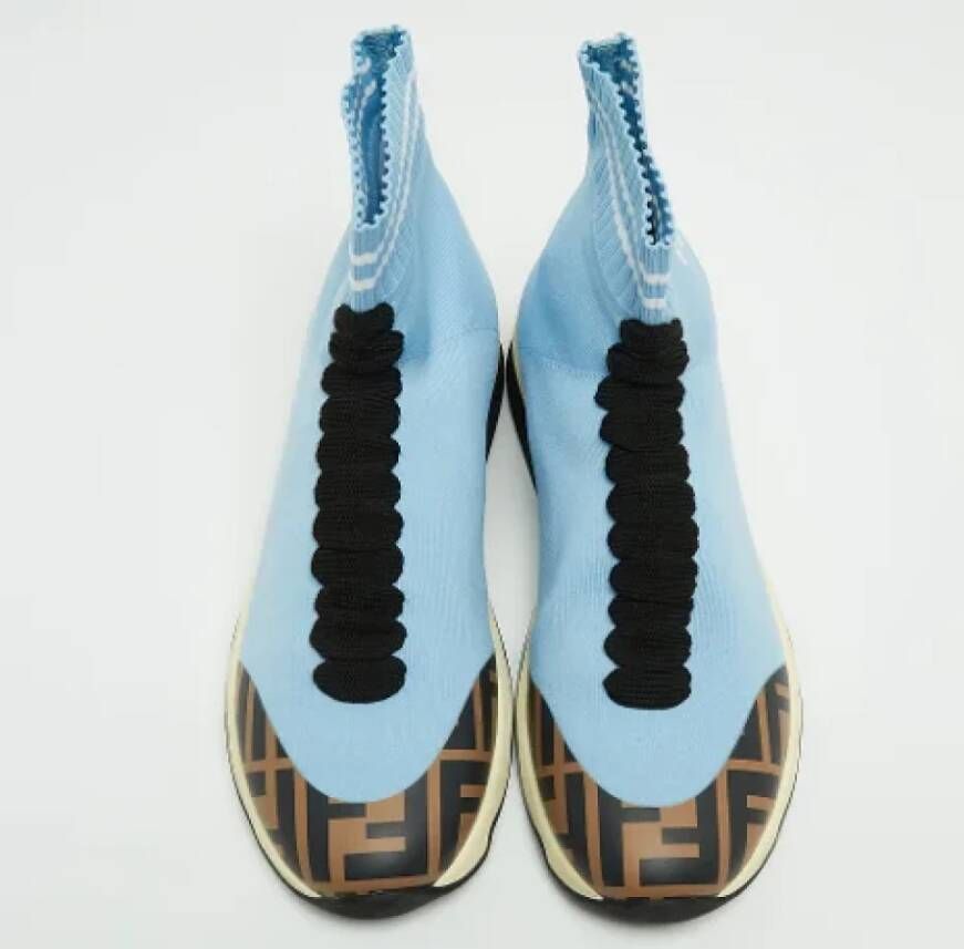 Fendi Vintage Pre-owned Fabric sneakers Blue Dames