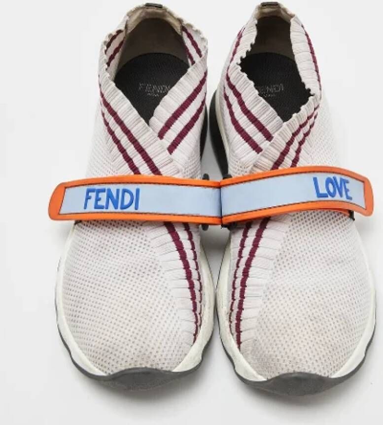 Fendi Vintage Pre-owned Fabric sneakers White Dames