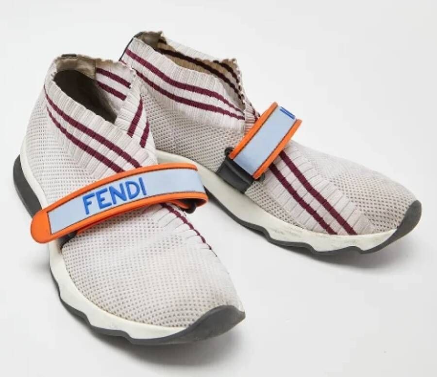 Fendi Vintage Pre-owned Fabric sneakers White Dames