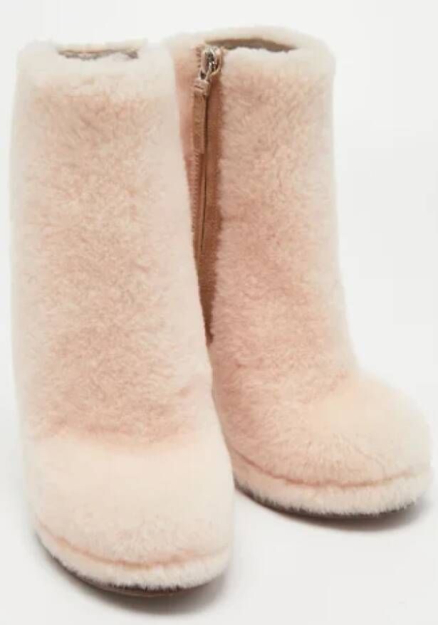 Fendi Vintage Pre-owned Faux Fur boots Pink Dames
