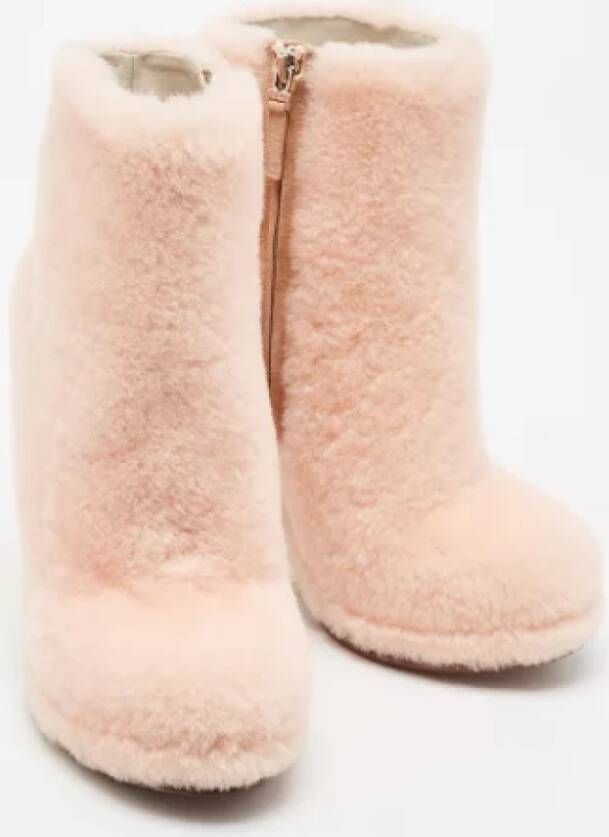 Fendi Vintage Pre-owned Fur boots Pink Dames