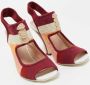 Fendi Vintage Pre-owned Knit sandals Red Dames - Thumbnail 4