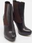 Fendi Vintage Pre-owned Leather boots Black Dames - Thumbnail 4