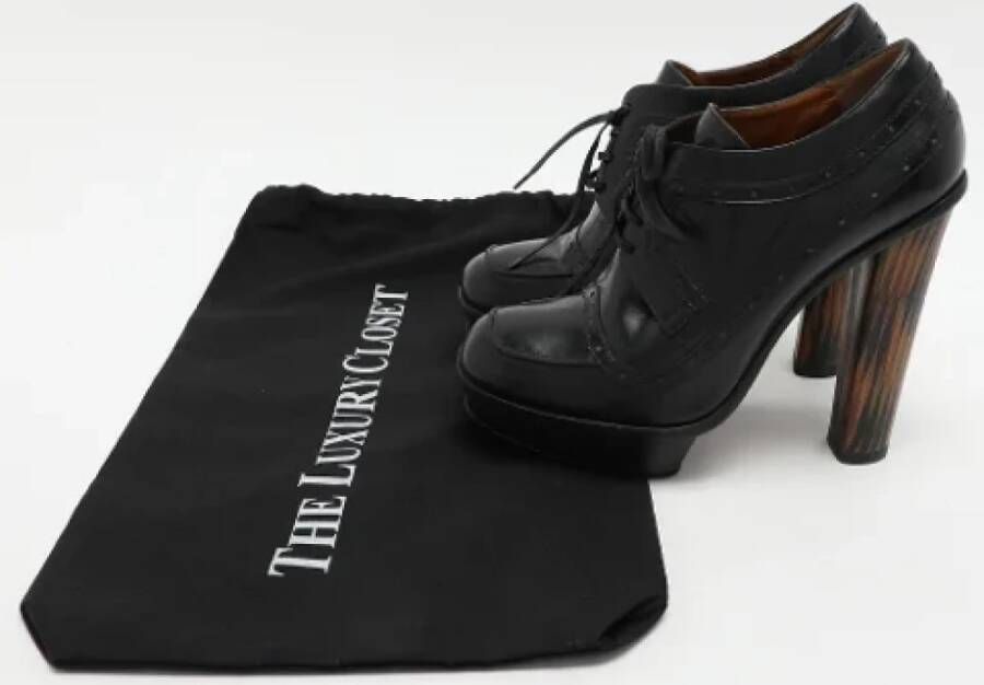 Fendi Vintage Pre-owned Leather boots Black Dames