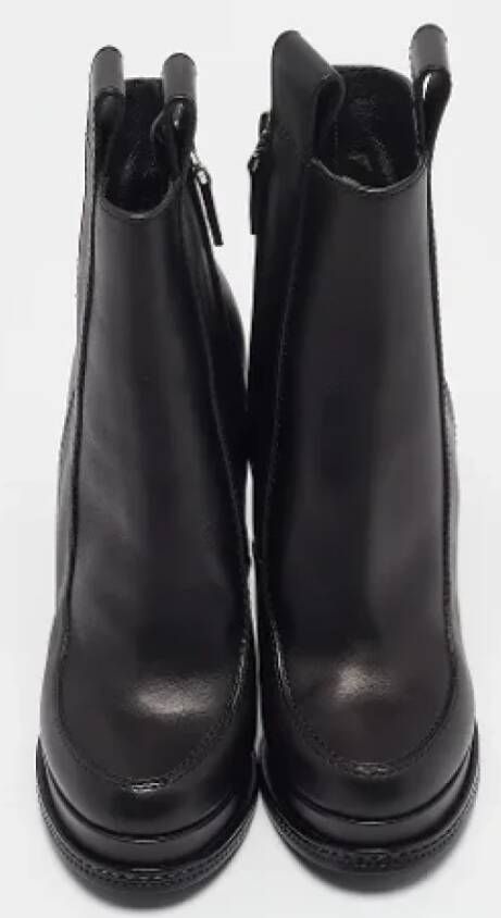 Fendi Vintage Pre-owned Leather boots Black Dames