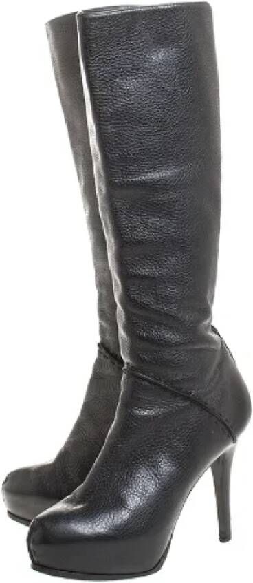 Fendi Vintage Pre-owned Leather boots Black Unisex