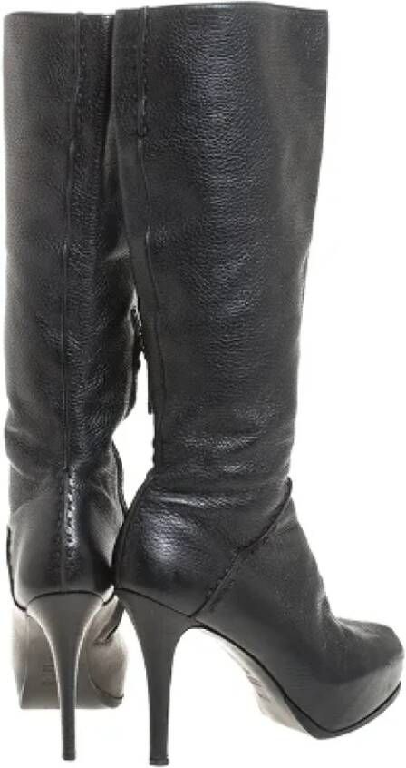 Fendi Vintage Pre-owned Leather boots Black Unisex