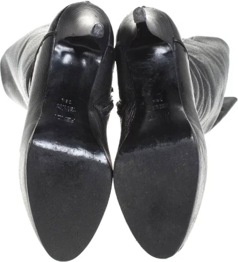 Fendi Vintage Pre-owned Leather boots Black Unisex
