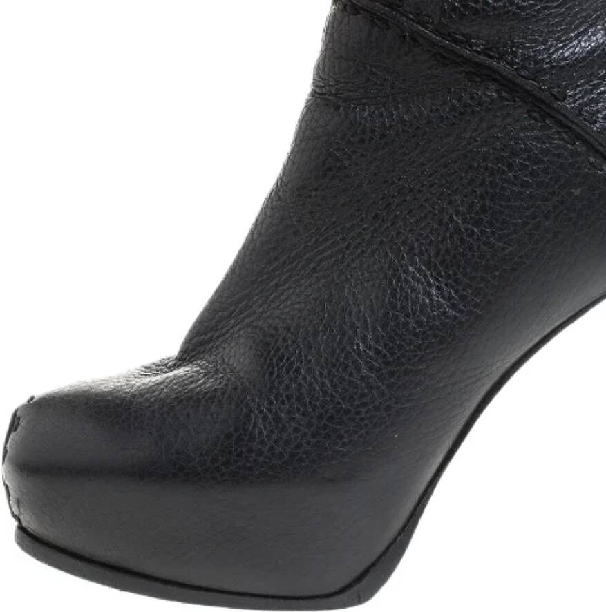 Fendi Vintage Pre-owned Leather boots Black Unisex