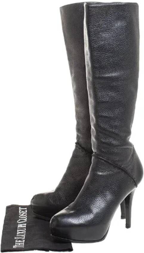 Fendi Vintage Pre-owned Leather boots Black Unisex