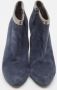 Fendi Vintage Pre-owned Leather boots Blue Dames - Thumbnail 3