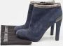 Fendi Vintage Pre-owned Leather boots Blue Dames - Thumbnail 9