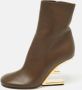 Fendi Vintage Pre-owned Leather boots Brown Dames - Thumbnail 2