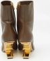 Fendi Vintage Pre-owned Leather boots Brown Dames - Thumbnail 5