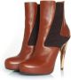 Fendi Vintage Pre-owned Leather boots Brown Dames - Thumbnail 2