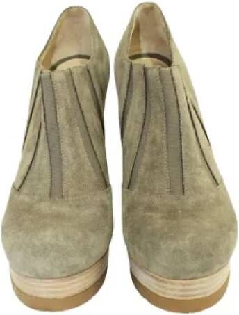 Fendi Vintage Pre-owned Leather boots Gray Dames