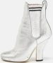 Fendi Vintage Pre-owned Leather boots Gray Dames - Thumbnail 2