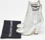 Fendi Vintage Pre-owned Leather boots Gray Dames - Thumbnail 9