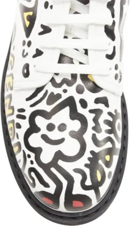 Fendi Vintage Pre-owned Leather boots White Dames