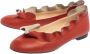 Fendi Vintage Pre-owned Leather flats Red Dames - Thumbnail 3