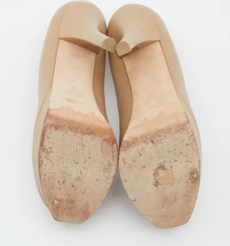 Fendi Vintage Pre-owned Leather heels Beige Dames