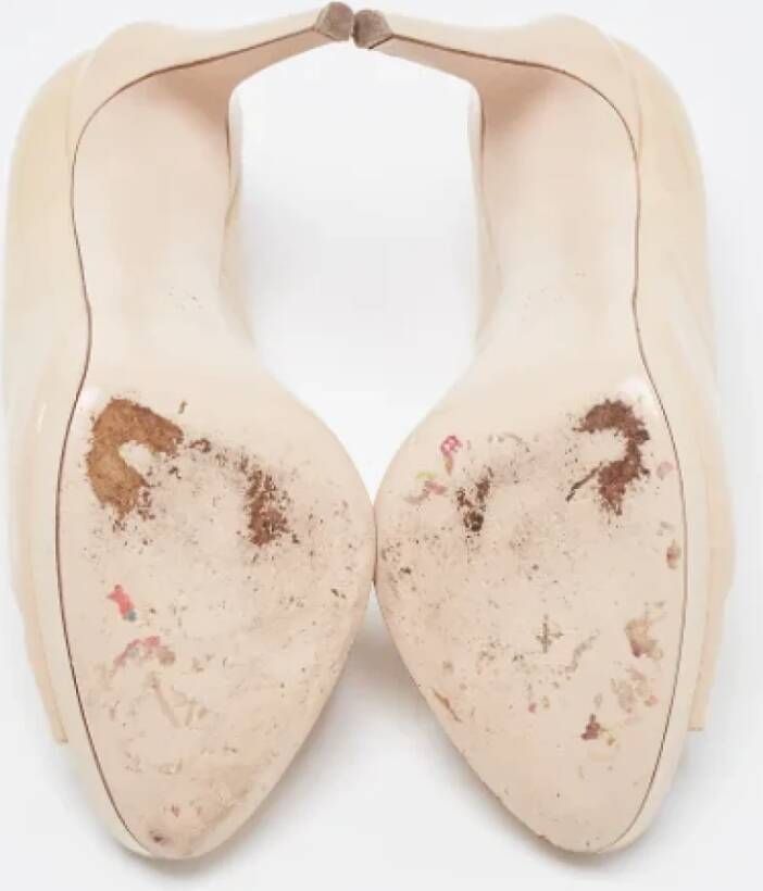 Fendi Vintage Pre-owned Leather heels Beige Dames