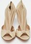 Fendi Vintage Pre-owned Leather heels Beige Dames - Thumbnail 3