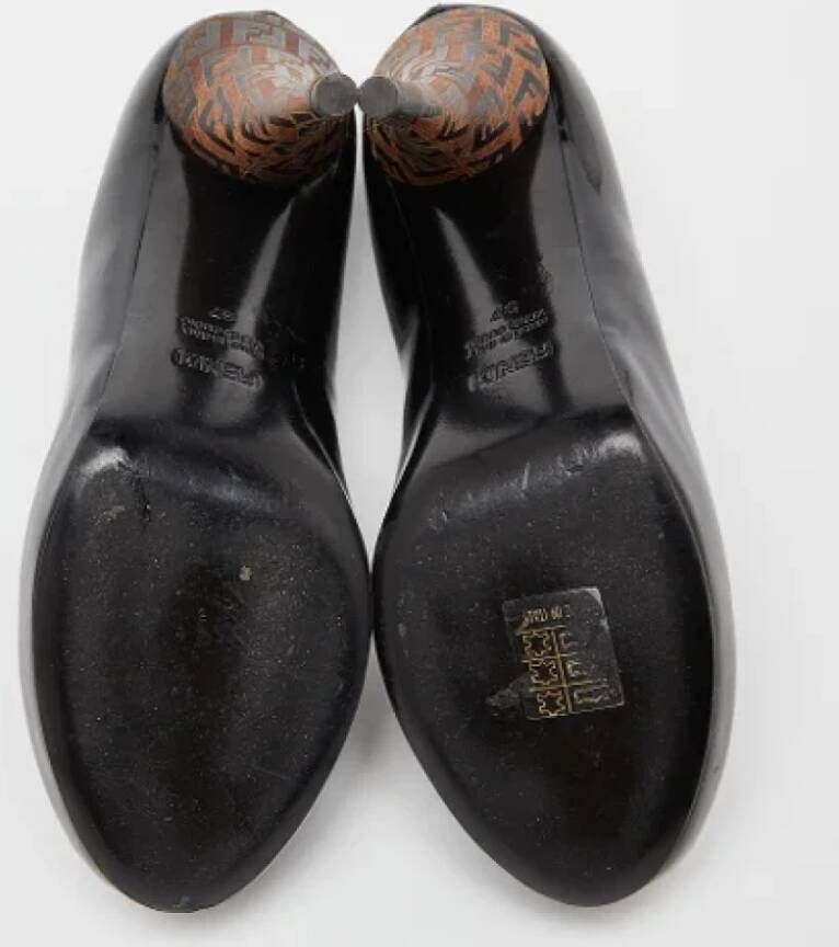 Fendi Vintage Pre-owned Leather heels Black Dames
