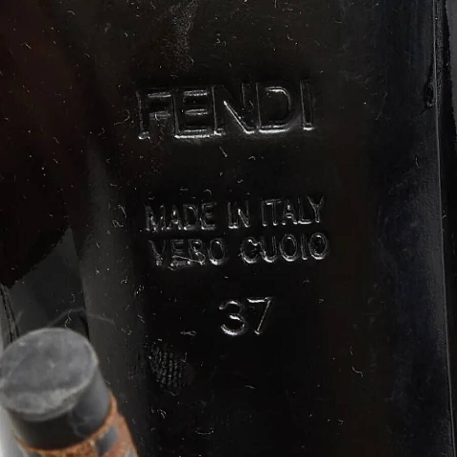 Fendi Vintage Pre-owned Leather heels Black Dames