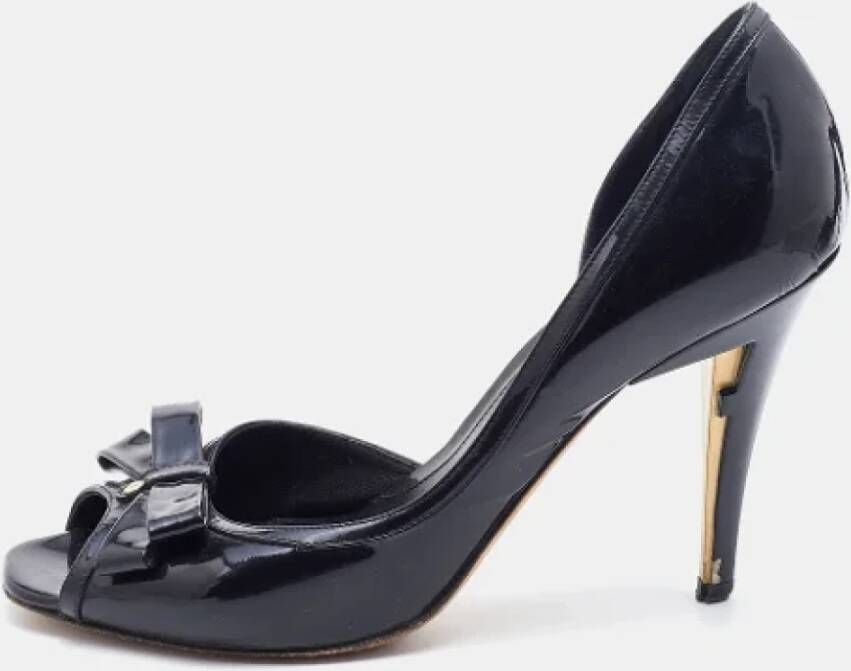 Fendi Vintage Pre-owned Leather heels Black Dames