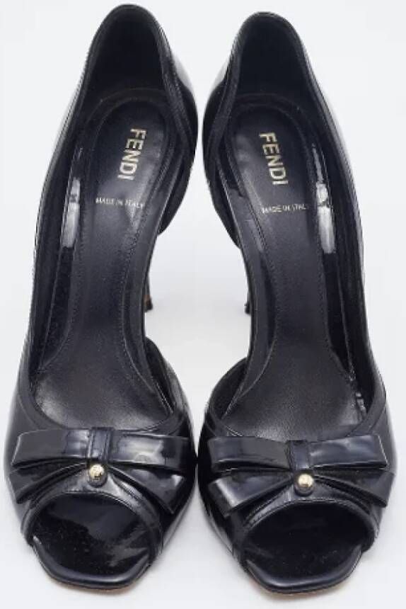 Fendi Vintage Pre-owned Leather heels Black Dames
