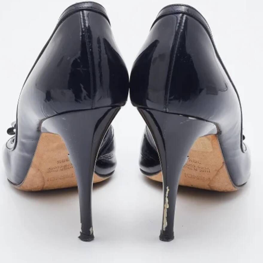 Fendi Vintage Pre-owned Leather heels Black Dames